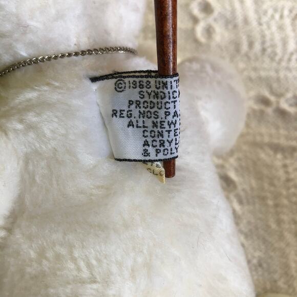 VTG 1968 Snoopy Plush Set of 2 United Feature  Overalls Shirt Sneakers 10" 12" - Picture 14 of 16